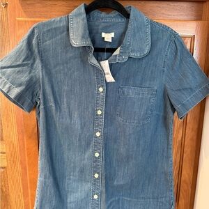 Denim Button-Up Shirt